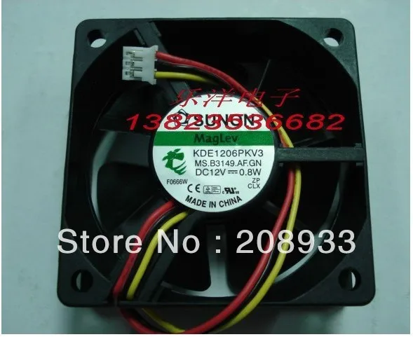 Для SUNON KDE1206PTV2 MS. AF. GN 12V 0 8 W 6025 6CM 3 провод + охлаждающий вентилятор|cooling fan|6cm fancooling fan