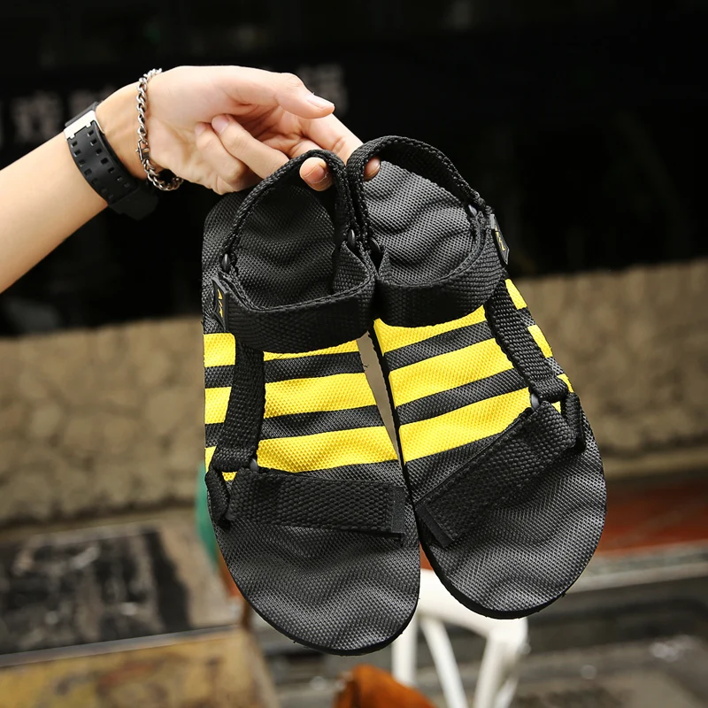 

New Summer Men Beach Sandals 2019 Fashion Gladiator Men's Outdoor Shoes Male Leisure Flip Flops Non-slip Flats Zapatos Hombre