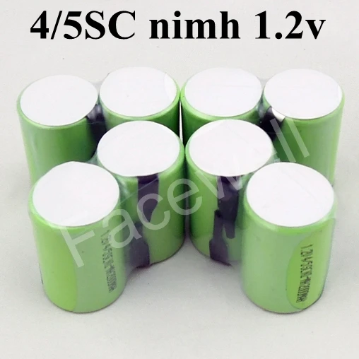 10ps 1,2 v ni-MH sub c 2000mah 4/5 sc nimh аккумуляторная батарея bateria sc 4/5sc 1,2 v 12v 2000mah 5C разрядка не ni-cd 4/5