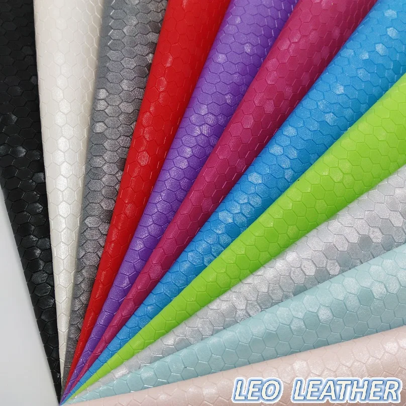 

1PCS 21X29CM Synthetic Leather, Embossed Honey Comb Grain Leather Fabric For DIY Accessories 7S18A