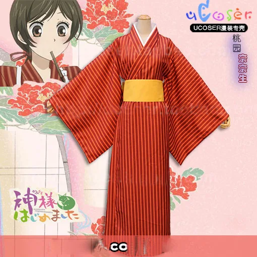 Kamisama Kiss (Kamisama hajiemashita Love) кимоно для косплея Nanami Momozono Бесплатная доставка |