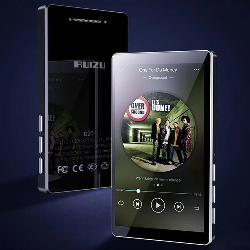 Новейший MP3 плеер RUIZU D20 3 0 дюймовый Полноэкранный сенсорный экран встроенный