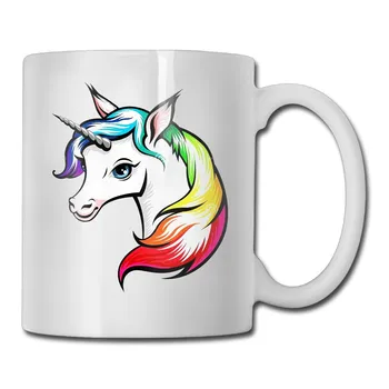 

Cute Unicorn Coffee Mug Travel Children Ceramic Tea Cups