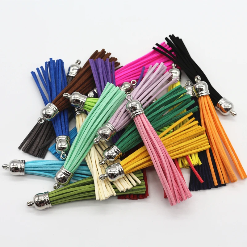 25 шт. подвески Кисточки для брелоков 85 мм|jewelry accessories|leather tasseljewelry making accessories |