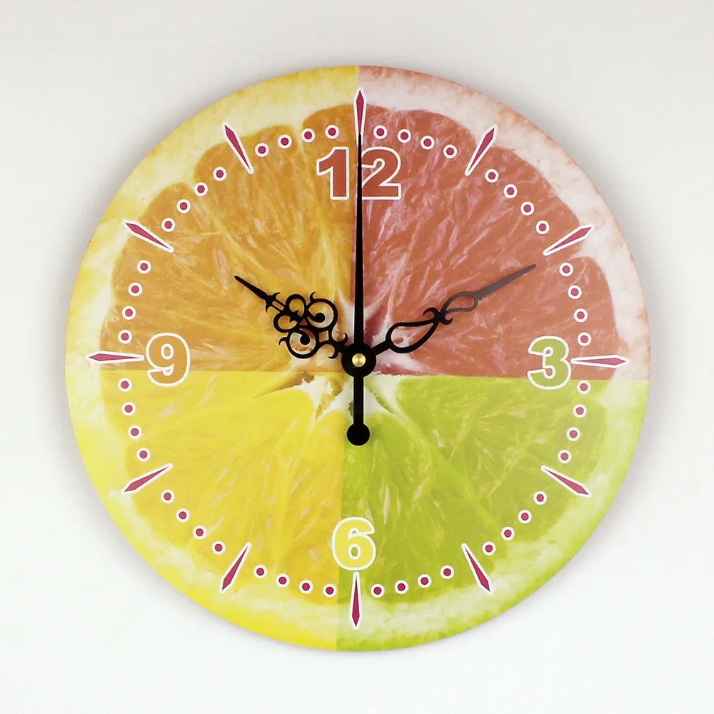 Современный лимон настенные часы декоративные кухонные настенные часы Часы Guess механизм Pow патруль Relogio Декор Паредес Стекло и с украшением в виде кристаллов