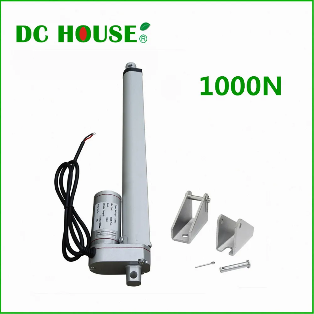 

300mm/12inch Stroke Heavy duty DC 12V 1000N/100KG Load Linear Actuator multi-function 10" Electric Motor