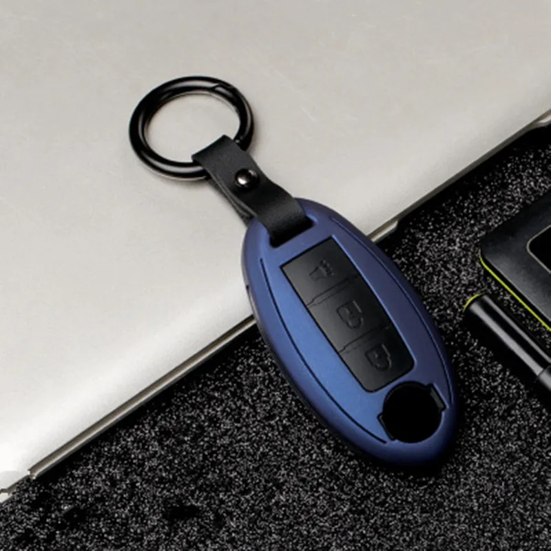 

Zinc alloy 3 Button car Smart key fob cover case Bag skin For Nissan Infiniti EX FX G25 G37 FX35 EX25 EX35 FX37 EX37 Q60 QX50