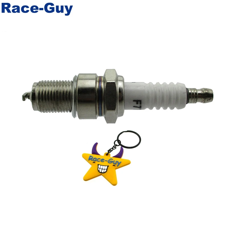 Race-Guy F7TC Spark Plug For GX120 GX160 GX200 GX240 GX270 GX340 GX390 Generator Lawnmower Water Pump Go Kart Mini Bike 1