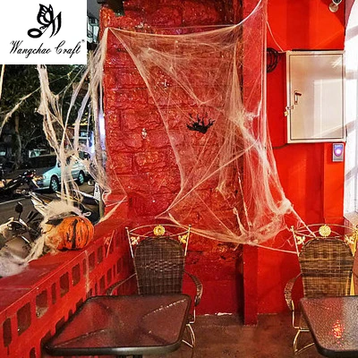 20g/Bag Halloween decora o Spider Web Scary Party Scene Props White Stretchy Cobweb Horror house home Decoration accessories