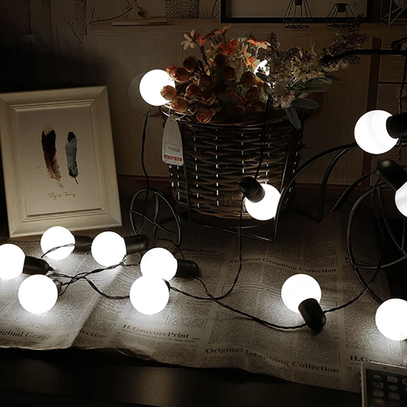 20 LED globo bola del partido luz de la secuencia luce Navidad al aire libre luces colgantes conectable hadas luz de la boda guirnalda colgante Decoración 20 LED globo bola del partido luz de la secuencia luce Navidad al aire libre luces colgantes conectable hadas luz de la boda guirnalda colgante Decoración