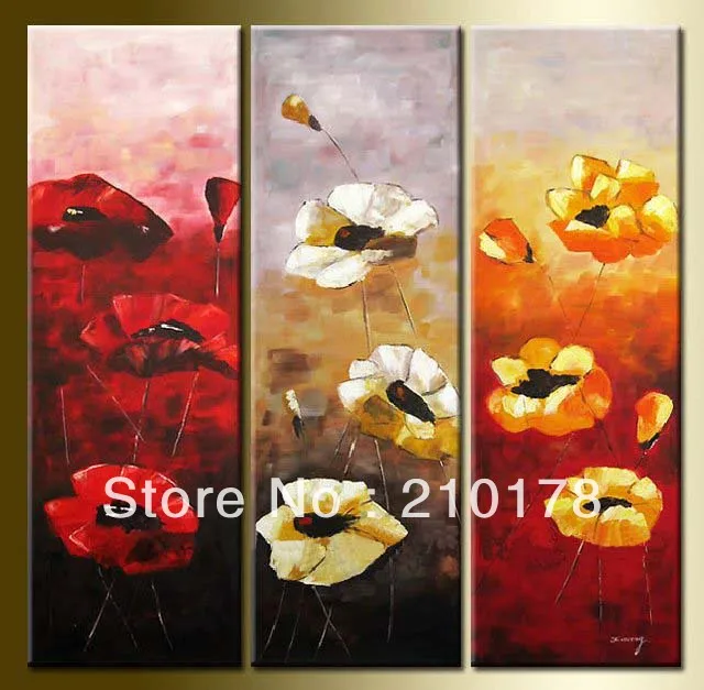 

handmade oil painting on canvas modern 100% Best Art Flower oil painting original directly from artis FL3-094