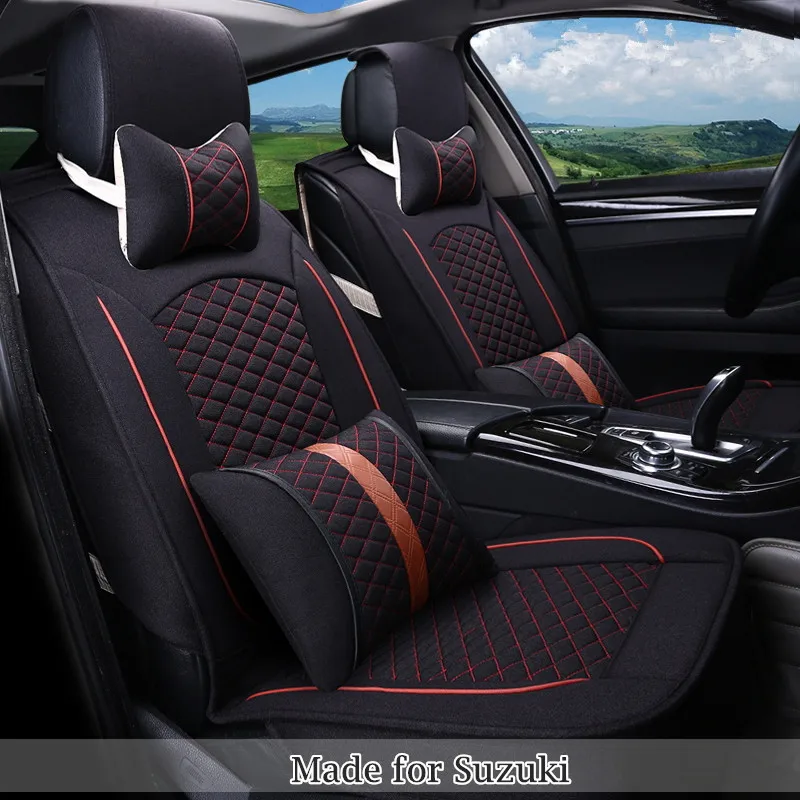 Linen Breathable Seat Covers for Suzuki Alto Jimny Swift sport SX4