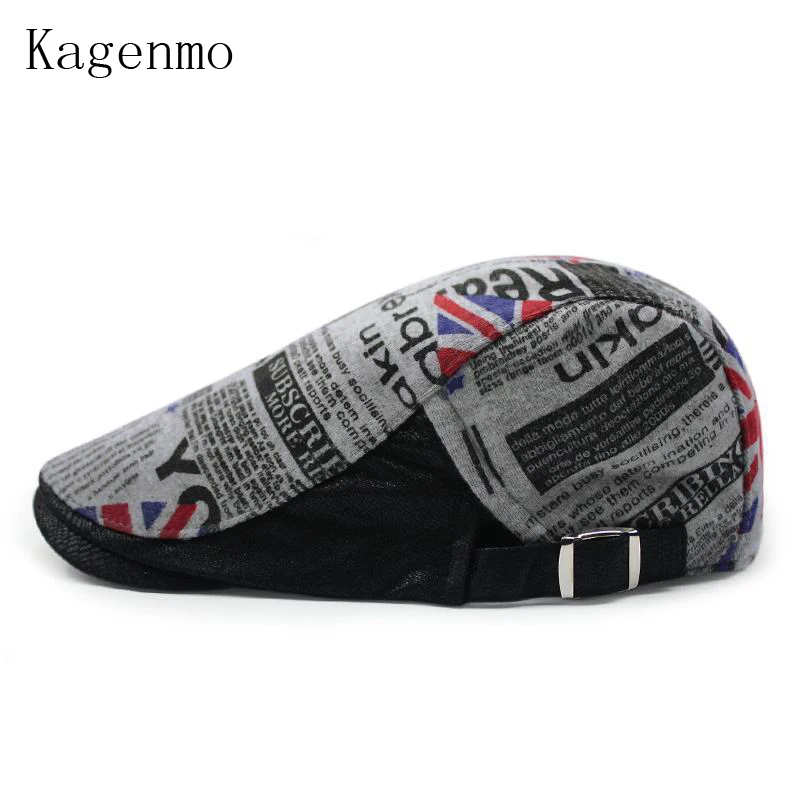 

Kagenmo New Brand Berets Fashion Unint Kingdom Flag Retro Reminiscence Beret Summer Cool Shade Male Female Cap Hat