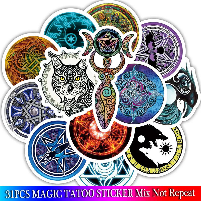 30 قطعة الفايكنج ملصقات لأجهزة الكمبيوتر المحمول الأمتعة دراجة التزلج الثلاجة لطيف الكرتون ملصقا مجموعة