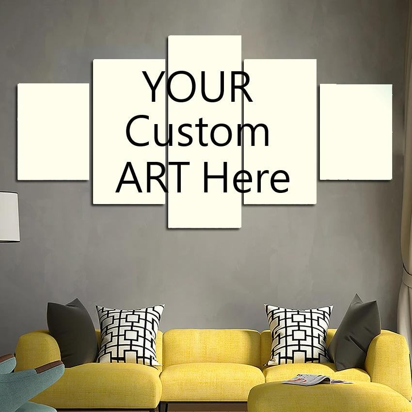 HD Printed 5 piece canvas art Custom Cheap Oil Painting Frameless DIY