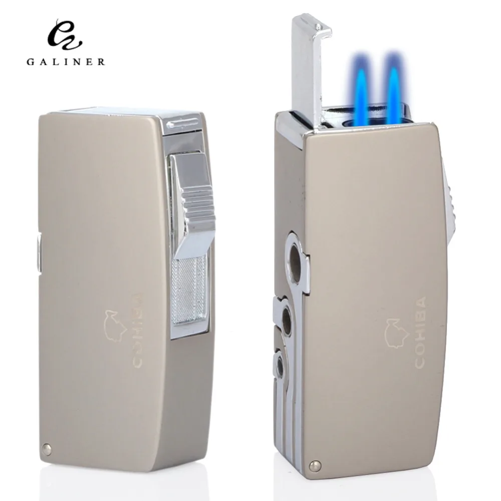 Buy COHIBA Metal Flame Lighter Windproof Butane Gas