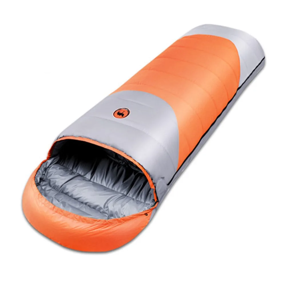 

Autumn Winter Goose Down Outdoor Sleeping Bag Envelope Shape Hooded Keep Warm Sleeping Bags Lazy Bag CS109 Drop Shipping