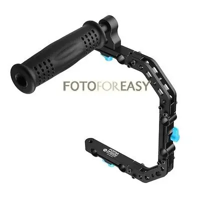 Best FOTGA DP3000 C Shape Support Cage Bracket +Top Handle Grip for 15mm Rod DSLR Rig