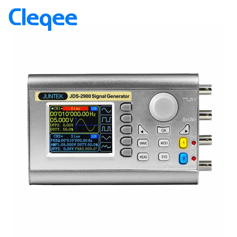 Двухканальный генератор сигналов DDS Cleqee JDS2900 30 МГц с цифровым управлением|signal