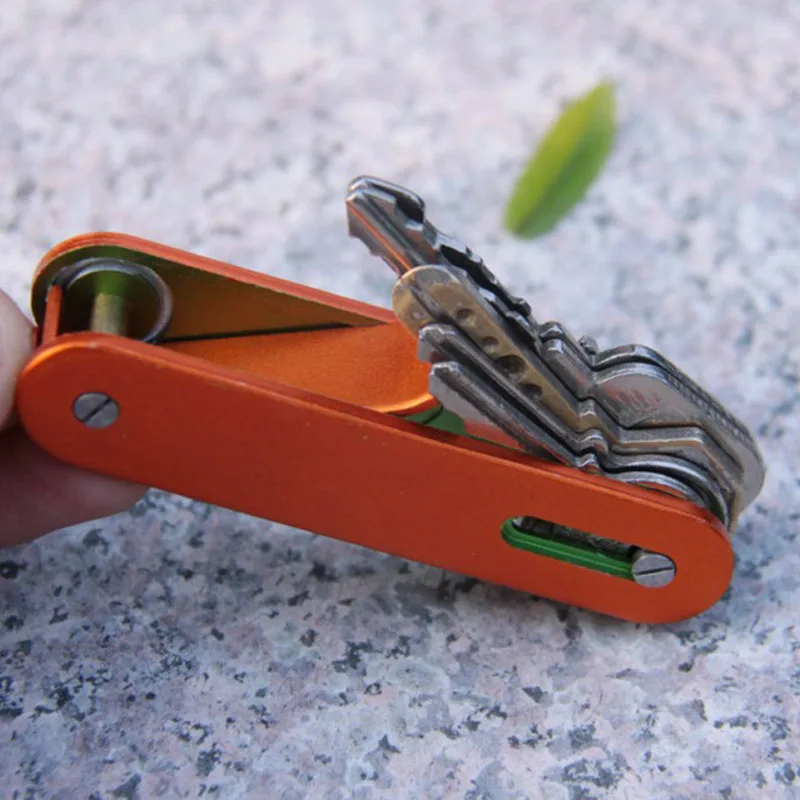 

High quality Aluminium alloy Key Organizer Holder Folder Key Chain Clip Pocket EDC Tool,Outdoor Kits Camping EG-001