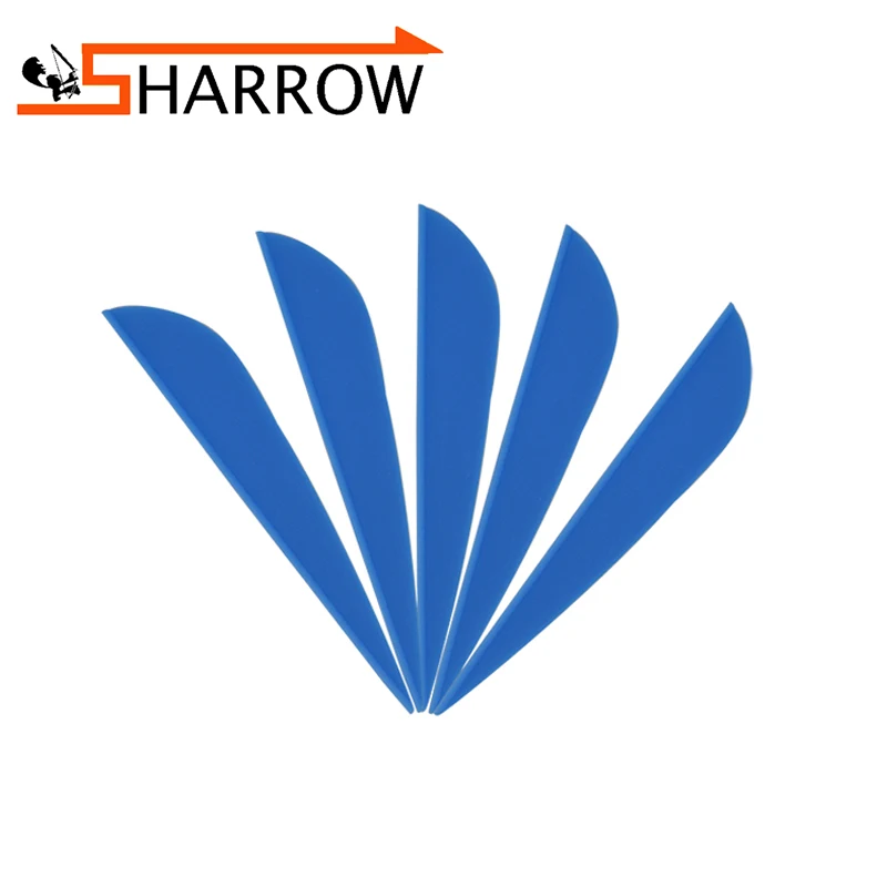 

60pcs Archery Arrow Feather 3inch Drop Shape Rubber Feather Right wing Arrow Fletching Vanes Hunting Shooting Accessory