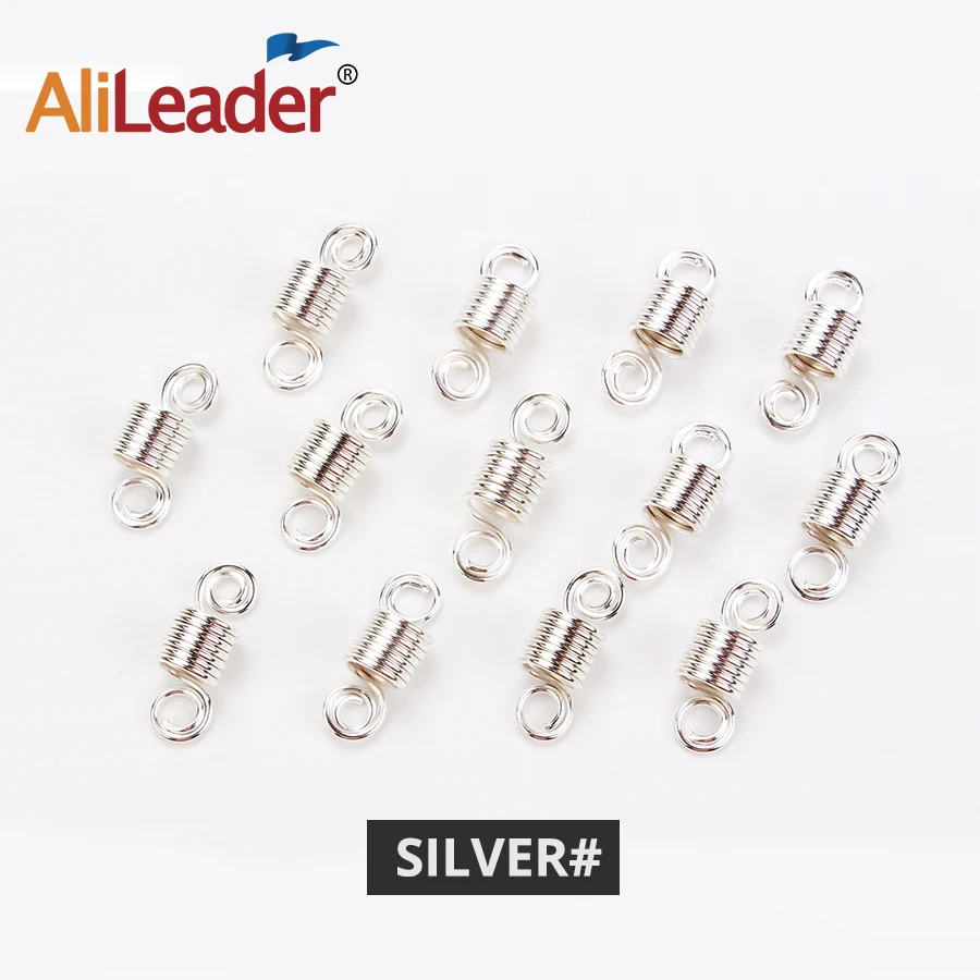 120PCs Hair Dreadlocks Bead Cuff Clip.Decoration Filigree Tube Gold/&Silver 10 MM