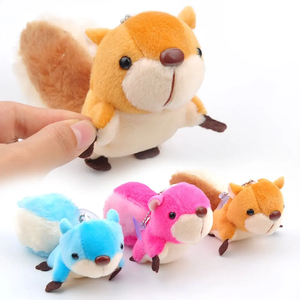 

Plush Stuffed Soft Squirrel Animals Toys for Children Handbags 8cm Doll Pendant Ornaments Keychain Cosplay Anime Funny Christmas