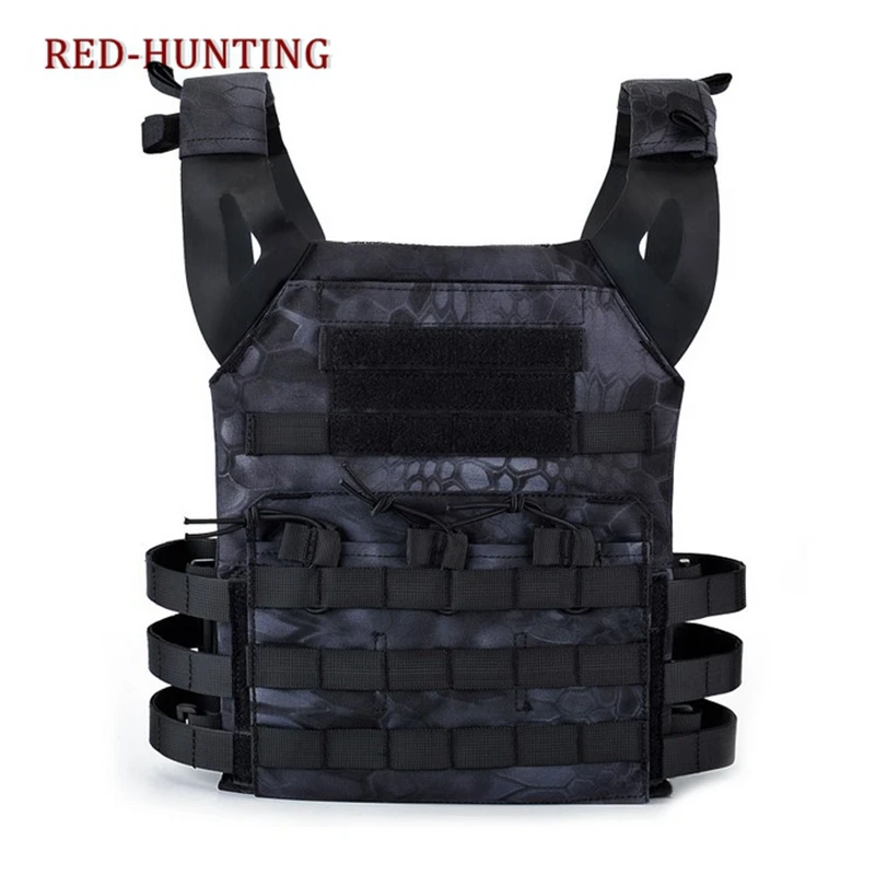 사냥 전술 1000d 바디 갑옷 jpc 플레이트 캐리어 조끼 typhone 블랙 가슴 장비 airsoft 페인트 볼 기어로드 베어 조끼