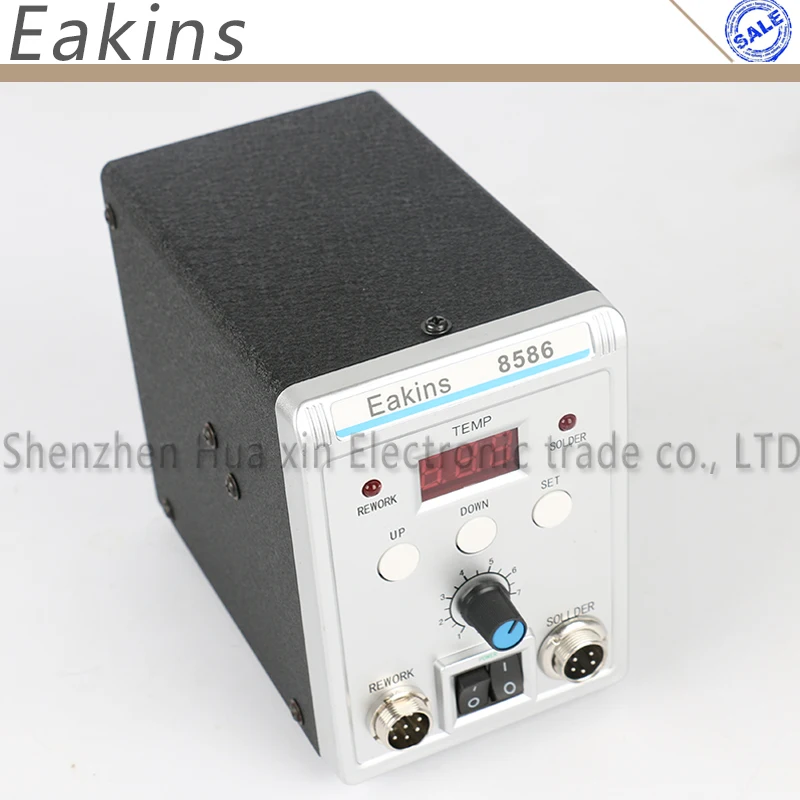 EAKINS 8586 BGA SMD паяльная станция 750 Вт 2 в 1 цифровой ESD фена паяльная станция для сварки ремонтный набор инструментов