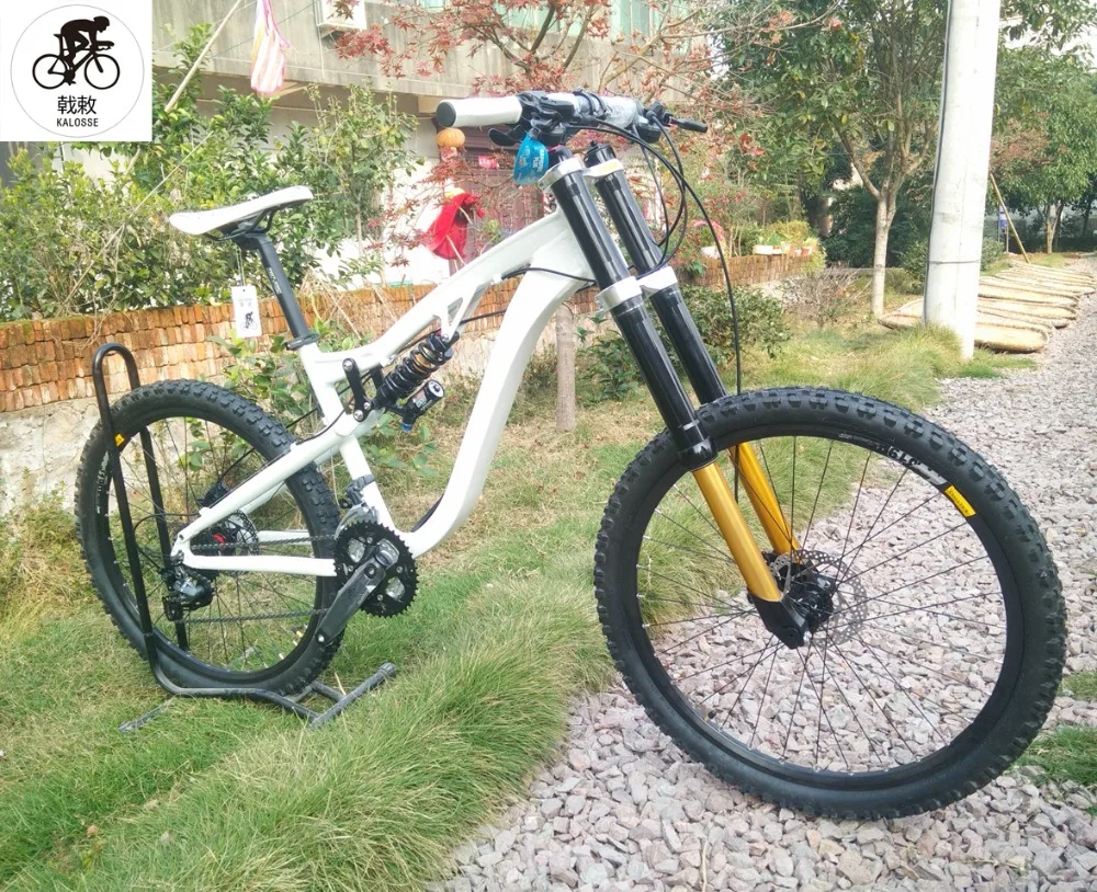 Perfect Kalosse M370   20X110mm  Full suspension bike   DH,/AM/FR  alloy  190mm travel ,26*2.35inch   27 speed 1