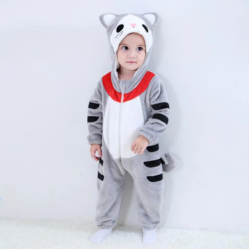 Baby Cheese Cat Animal Kigurumi Pajamas Clothing Newborn Anime Infant Romper Chi's Onesie Cosplay Costume Outfit Hooded Jumpsuit