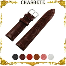 12mm 14mm 16mm 18mm 20mm 22mm 24mm Faixa De Relógio de Couro para Rado Cinto de Laço Das Mulheres dos homens da Correia de Pulso Pulseira Marrom Preto Vermelho + Pin