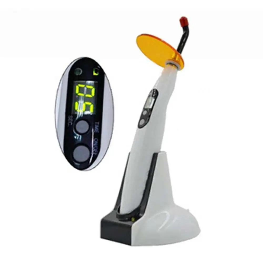 

Dental Cordless Curing Light Lamp LED High Power Machine 1400mw Wireless Cordless LED Light Lamp with Photosensitive Meter