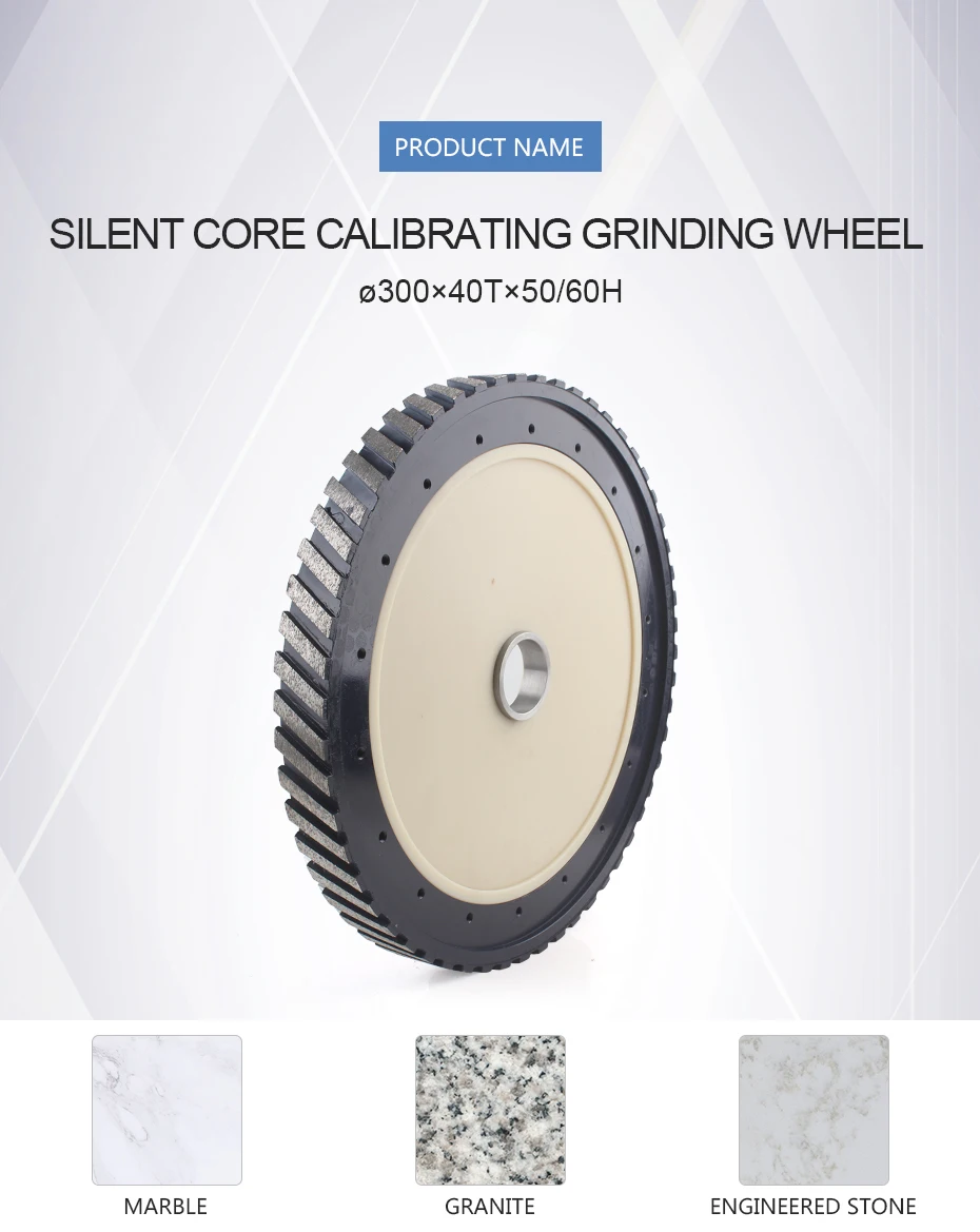 12 дюймов 300 мм сегмент шириной 40 мм с беседкой 50/60 мм silent diamond core фрезерные диск для шлифовка поверхности гранитных плит