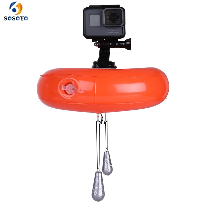 

Air Float disc inflatable Floating Airbag Platform Buoyant Pad with Flat Mount For Gopro Xiaomi YI 4K SJCAM Camera Accessories