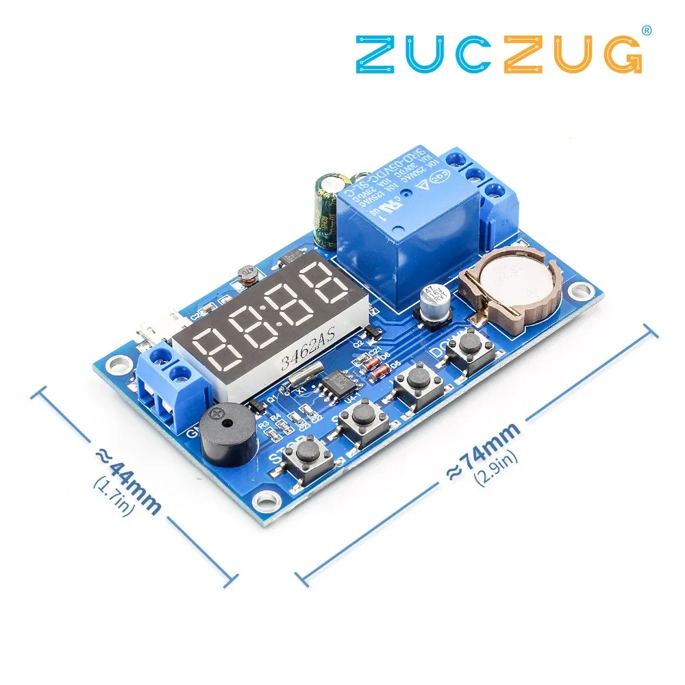 1s~20h Adjustable Delay Timer Module F Delay Time Switch & Relay Control 5v 12V