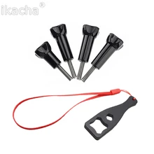 3 x long + 1 x short Screws + Wrench Tighten Thumb Knob Bolt Screw For GoPro HD Hero 6 5 4 3+ 3 2 SJ4000 SJCAM For Xiaomi Yi