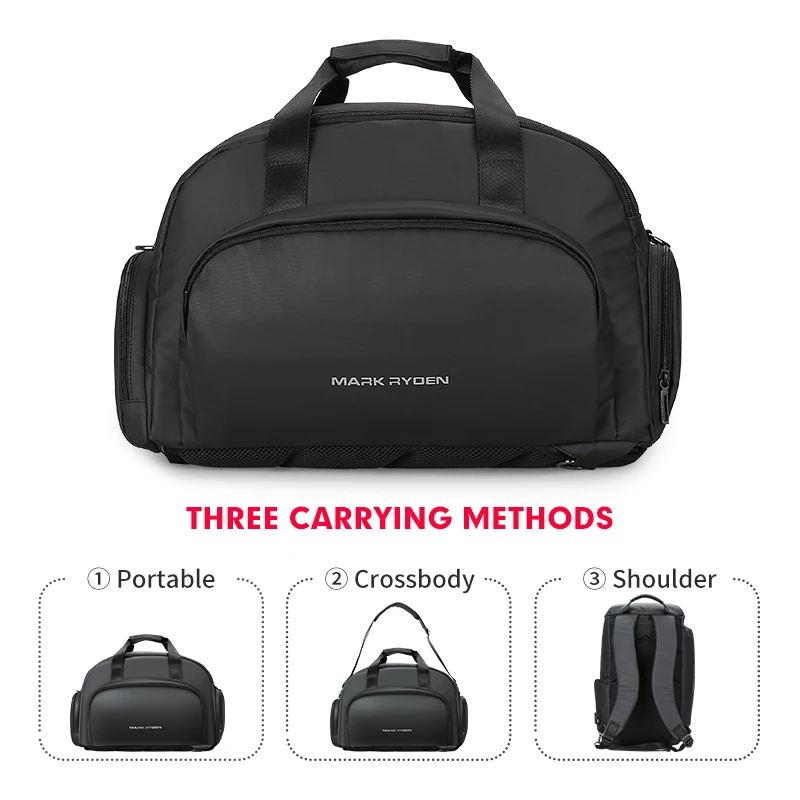 Mark Ryden, мужская дорожная сумка, большая вместительность, водонепроницаемые сумки для мужчин, деловая, многофункциональная, USB, подзарядка, сумка для багажа