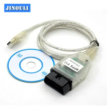 

Newest SMPS MPPS V13.02 V13 K CAN Flasher Chip Tuning ECU Programmer Remap OBD2 MPPS V13.02 Diagnostic Cable With Multi-Language