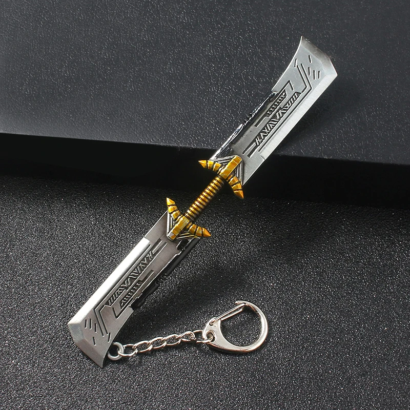 

SG New Marve l Avengers 4 Endgame Thanos Sword Keychains Iron Man Infinite Power Gauntlet Llavero Thor Loki Weapons Film Keyring