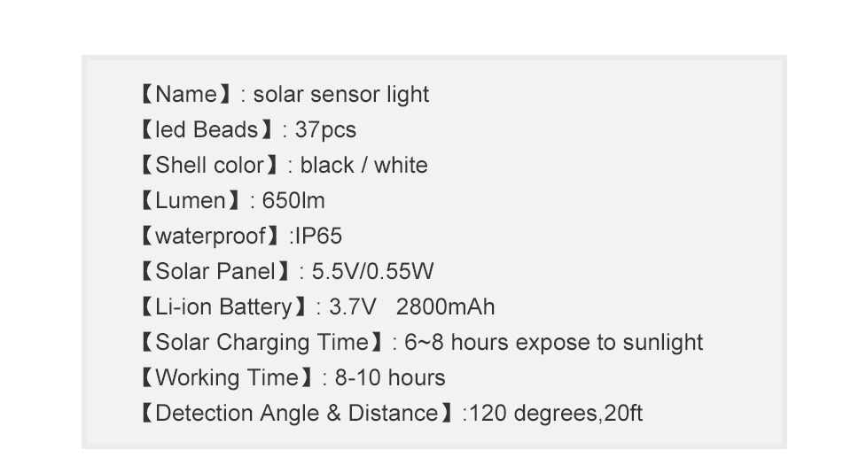 Solar Garden Light LED Solar Lamp Motion Sensor Waterproof Outdoor Lighting Decoration Street Lights Security Wireless Wall Lamp (3)