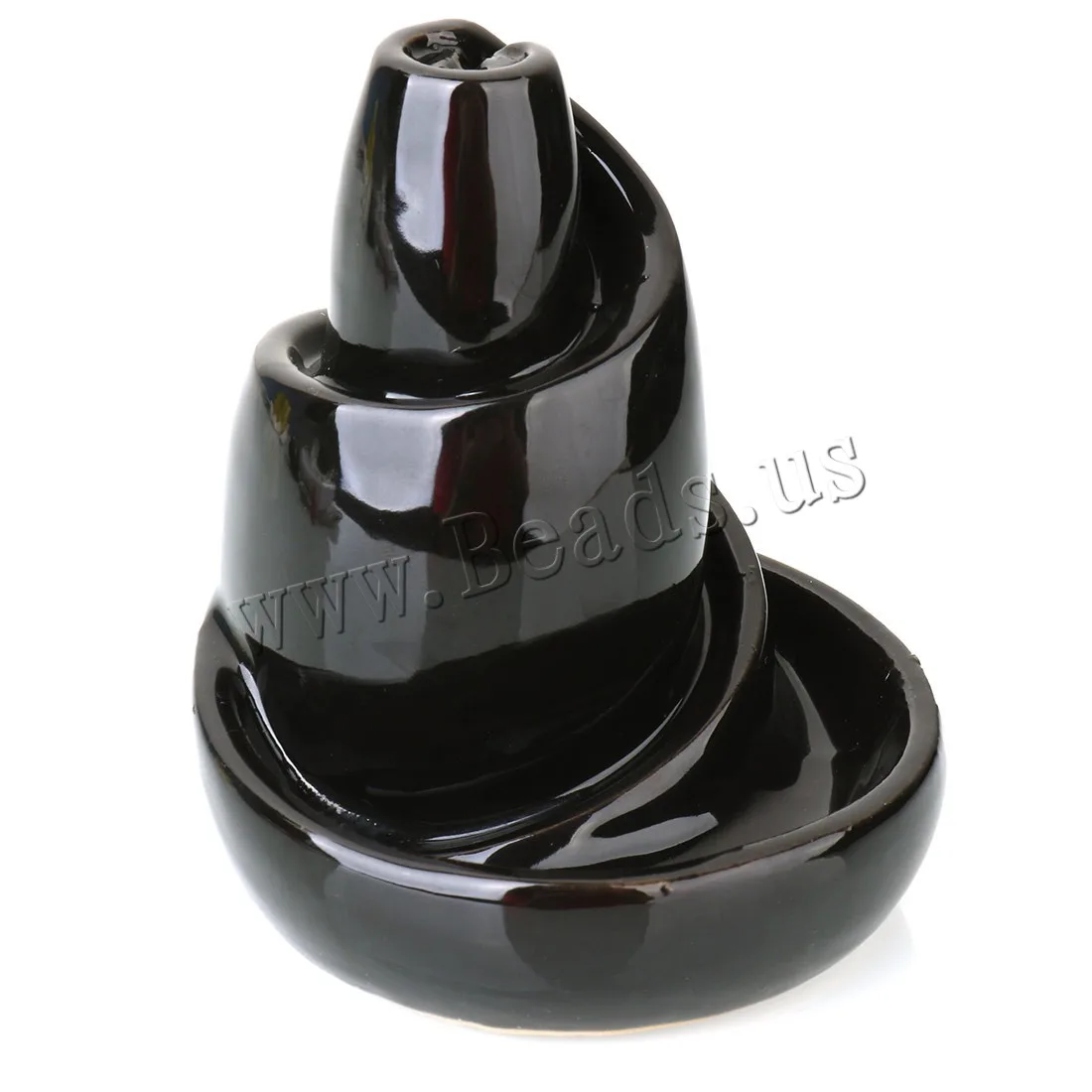 Mountain River Handicraft Backflow Incense Burner Ceramic Incense Holder Smoke Waterfall Censer Creative Use In Home Teahouse
