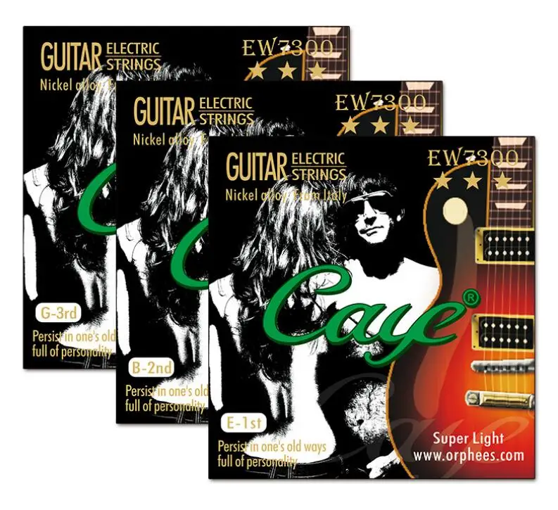 Cordas para guitarra elétrica, cordas de aço banhadas a níquel para 1