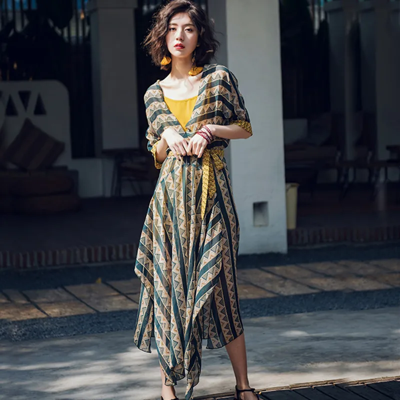 Pottis 2018 جديد أزياء مثير فستان قصير الأكمام غير النظامية