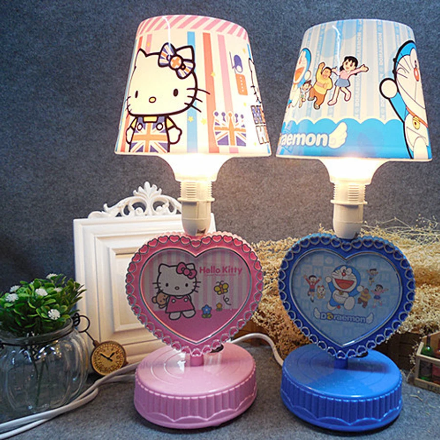 Creative Hello Kitty Doraemon Photo Frame Desk Lamp Princess Room