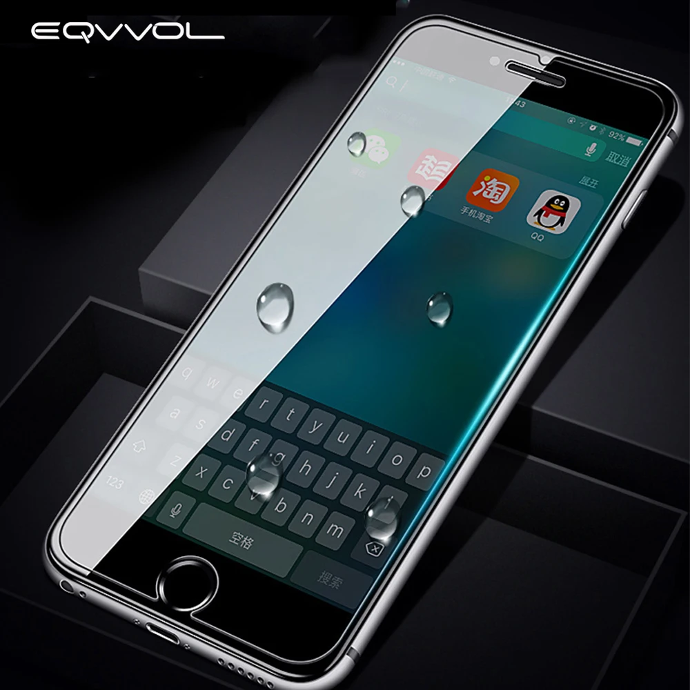 Защитное стекло Eqvvol закаленное для iPhone XR XS MAX X 8 7 6S Plus 5C 0 33 мм 9H HD|glass screen|tempered glass screen