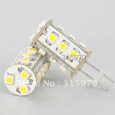 15Led G4 3528SMD Led G4 лампа освещения работает под 12VAC/12VDC/24VDC 1 Вт белый и теплый белый g4 вниз свет 20 шт./лот