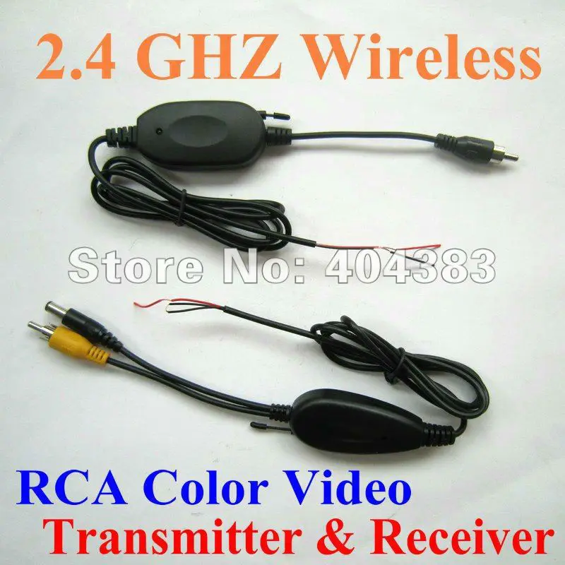 

2.4Ghz Wireless RCA Video Receiver & Transmitter for CAR REAR VIEW Camera Monitor