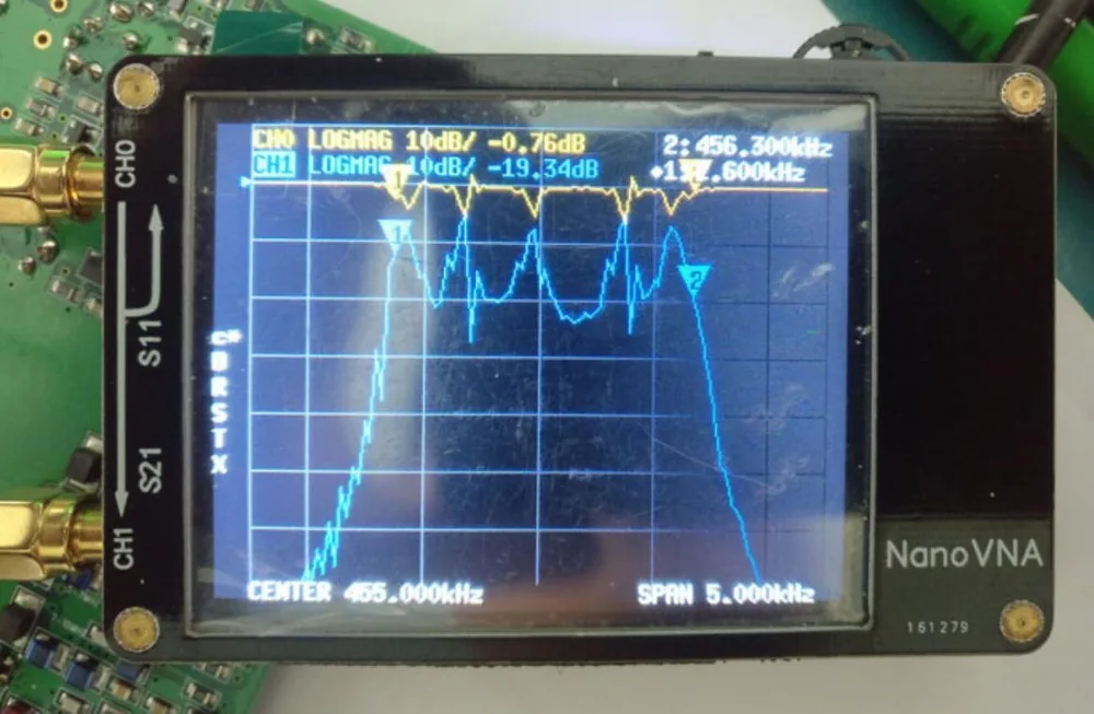 NanoVNA 2,8 дюймовый сенсорный ЖК HF VHF UHF UV векторный сетевой анализатор 50 кГц-300 МГц антенный анализатор с батареей I4-001