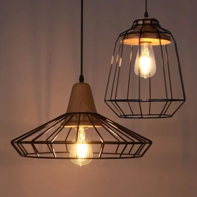 Nordic American Country Lighting Vintage Wood Pendant Light Nordic American Country Lighting Vintage Wood Pendant Light